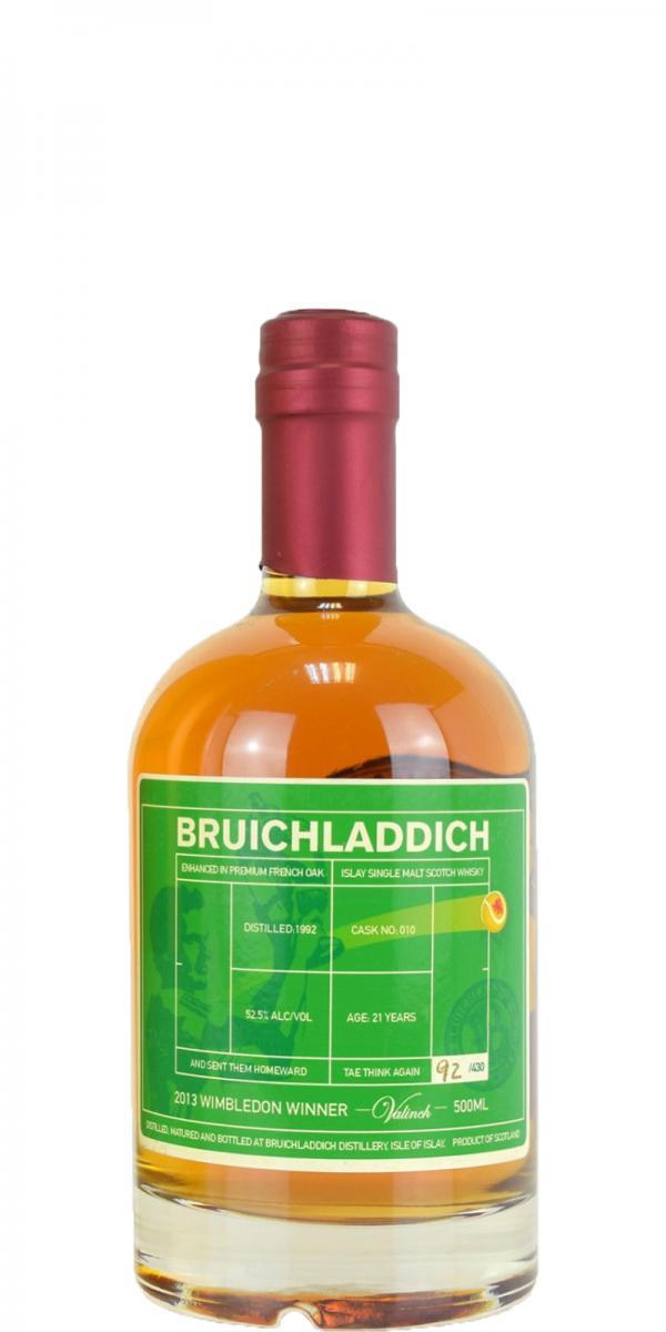 Bruichladdich 1992 Valinch - 2013 Wimbledon Winner