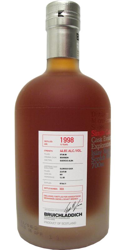 Bruichladdich 1998 Micro-Provenance Series
