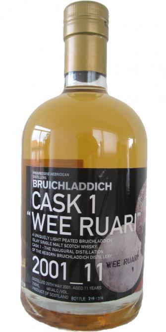 Bruichladdich 2001 Cask 1 - Wee Ruari