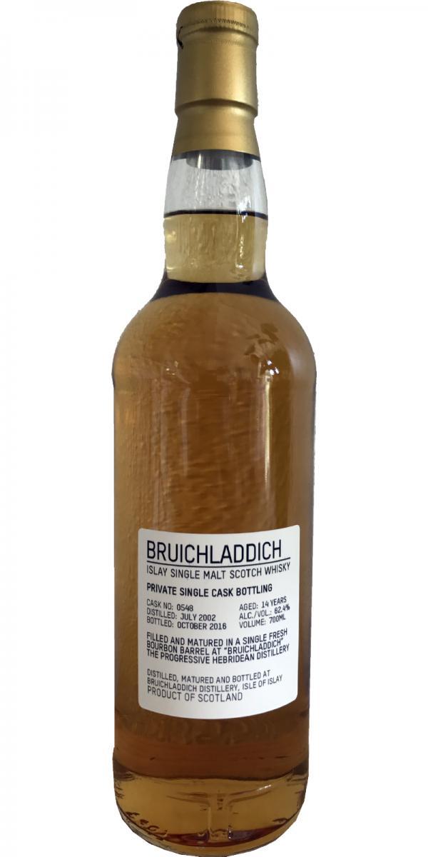 Bruichladdich 2002 Private Cask Bottling