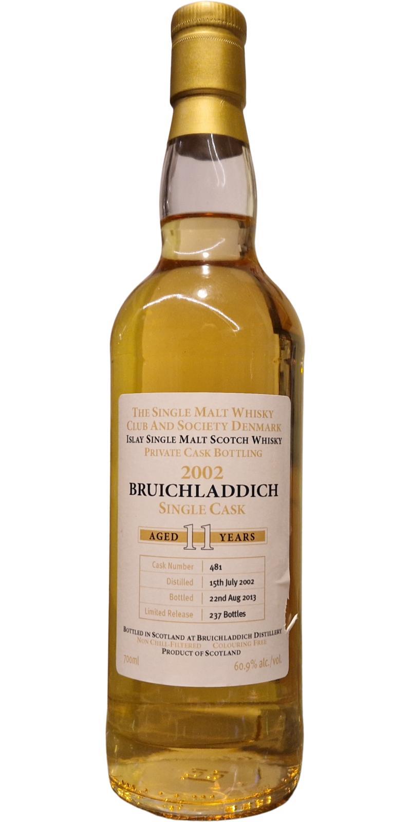 Bruichladdich 2002 Private Cask Bottling