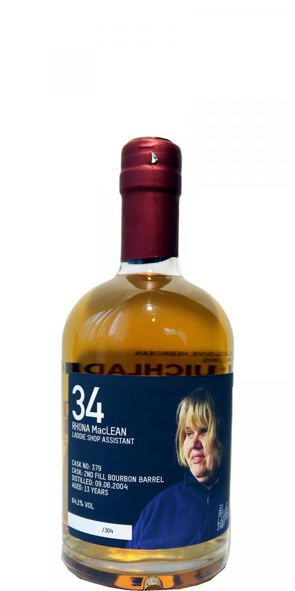 Bruichladdich 2004 Laddie Crew Valinch 34 - Rhona MacLean