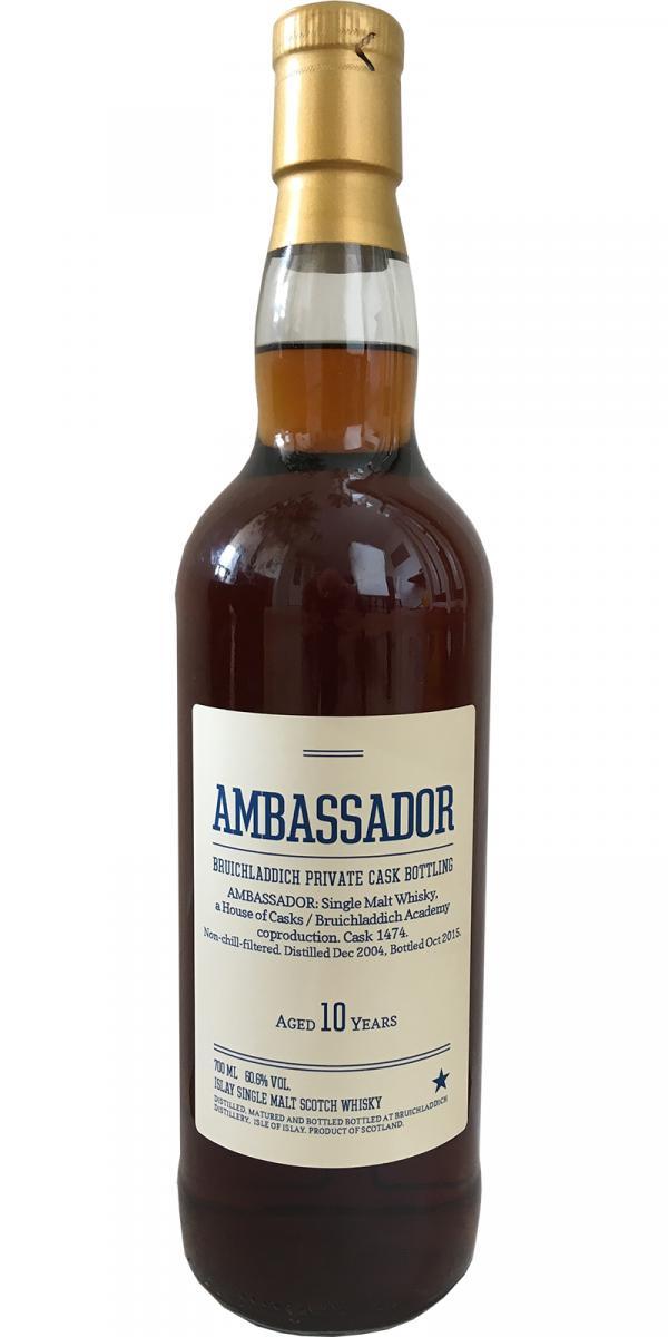 Bruichladdich 2004 - Ambassador Private Cask Bottling