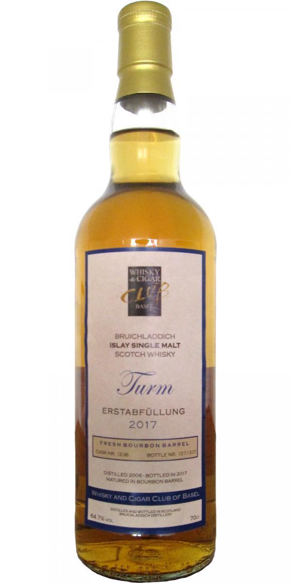 Bruichladdich 2006 Whisky and Cigar Club of Basel