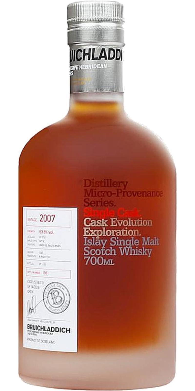 Bruichladdich 2007 Micro-Provenance Series