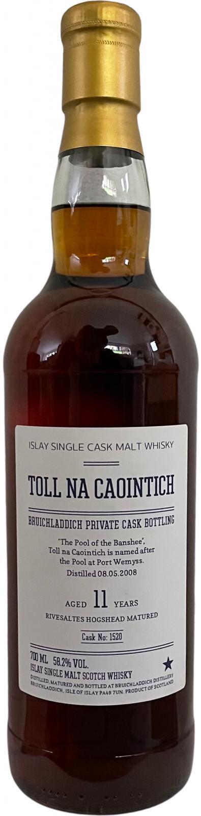 Bruichladdich 2008 Private Cask Bottling