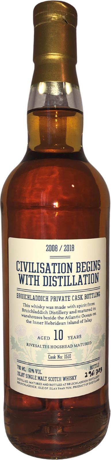 Bruichladdich 2008 Private Cask Bottling