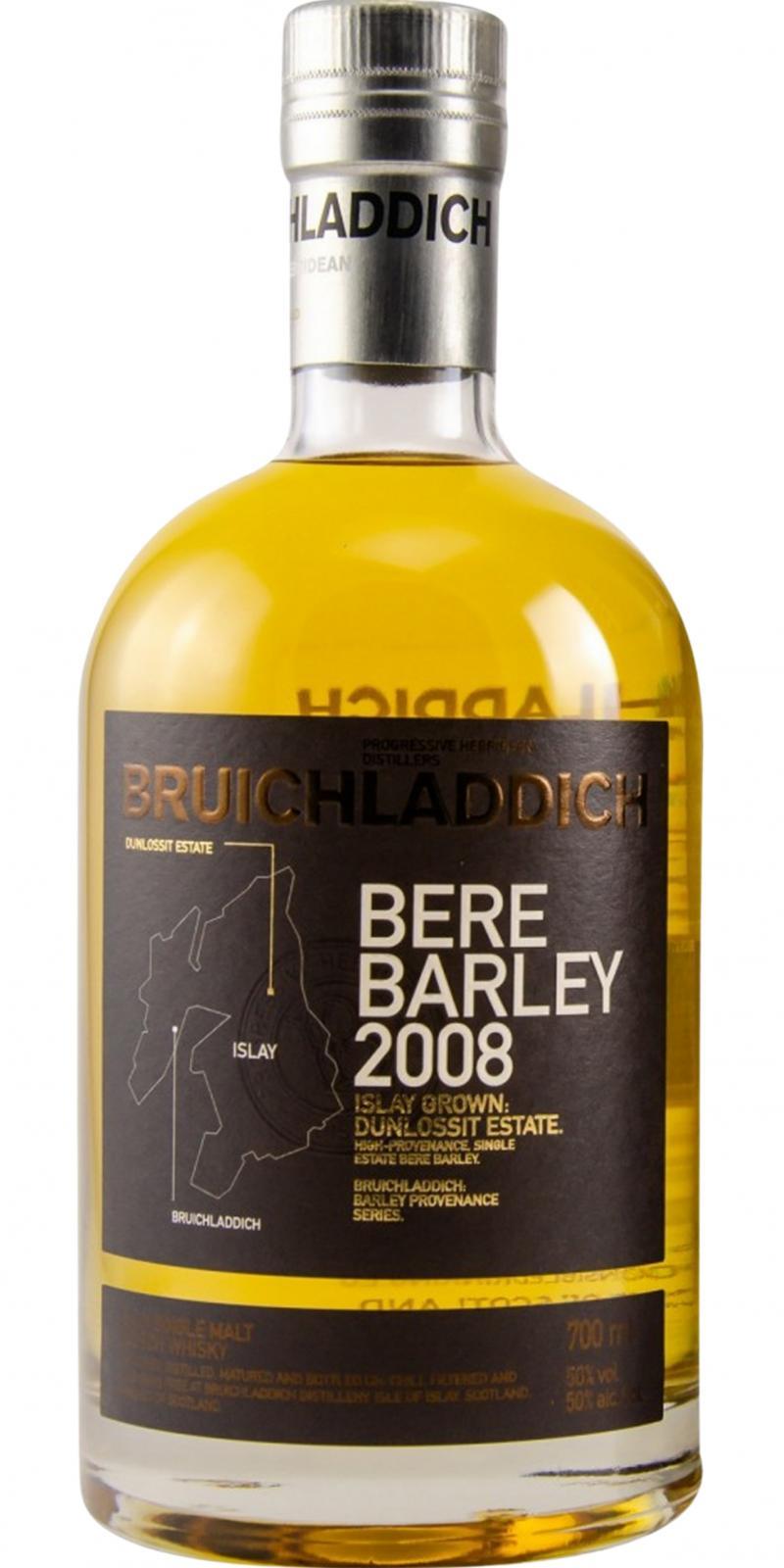 Bruichladdich 2008 - Bere Barley Islay Grown - Dunlossit Estate