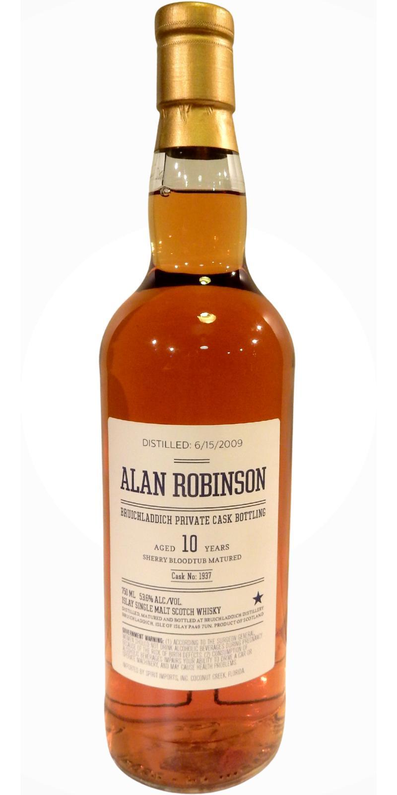 Bruichladdich 2009 Private Cask Bottling