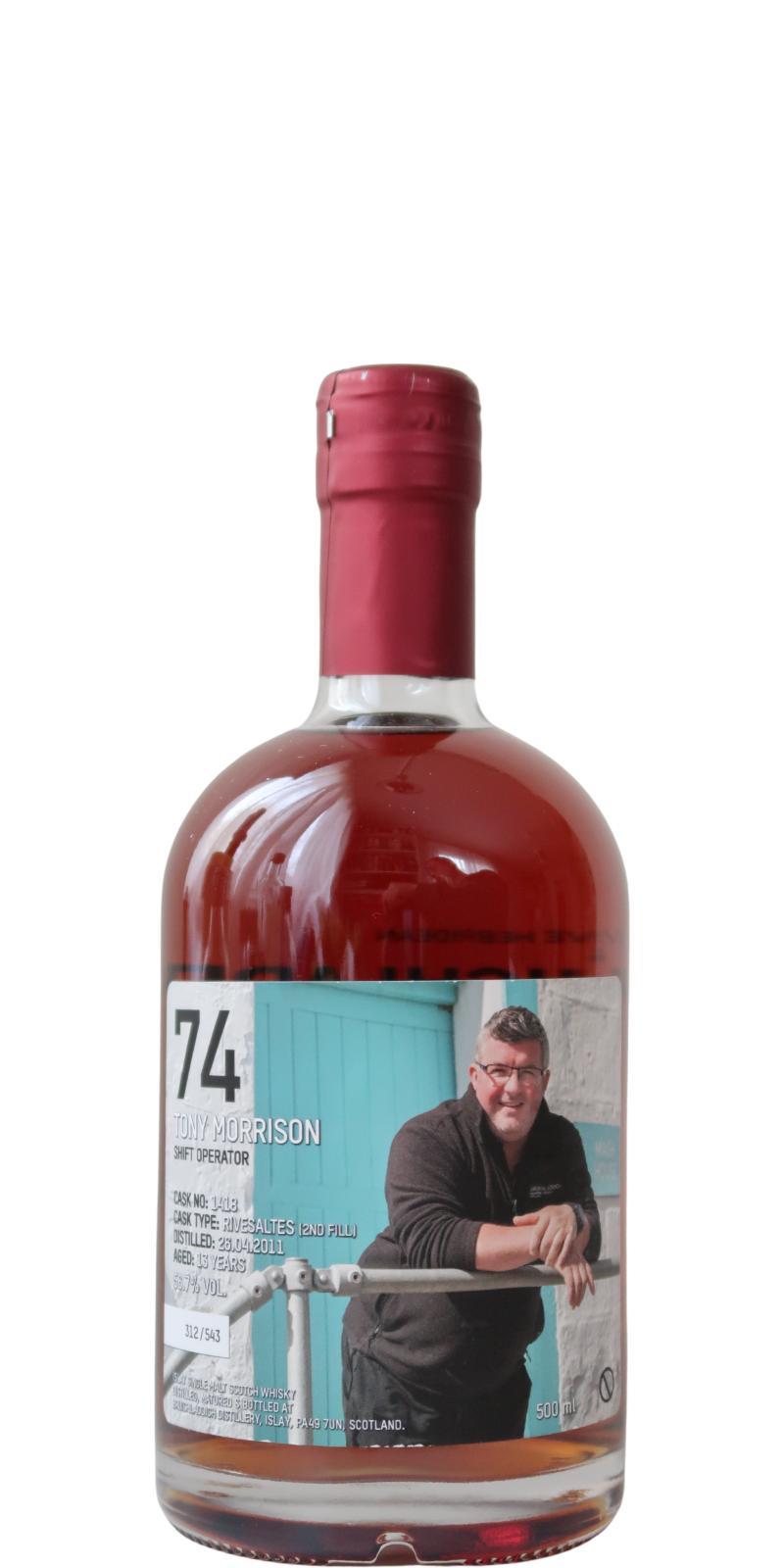 Bruichladdich 2011 Crew Valinch 74 - Tony Morrison