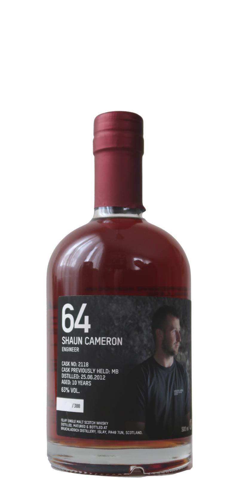 Bruichladdich 2012 Laddie Crew Valinch 64 - Shaun Cameron