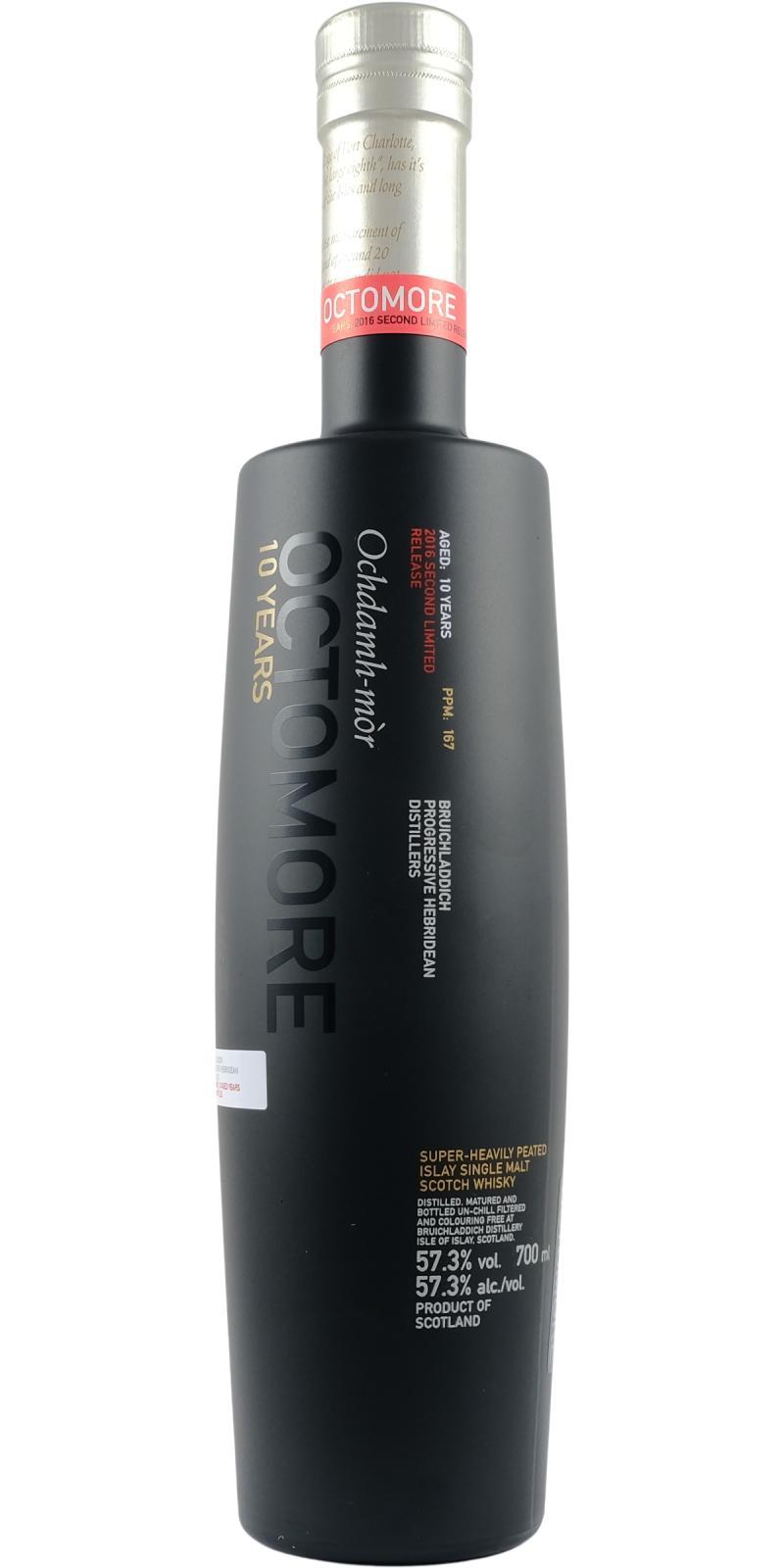 Octomore 10-year-old 2016 Second Limited Release 167 ppm