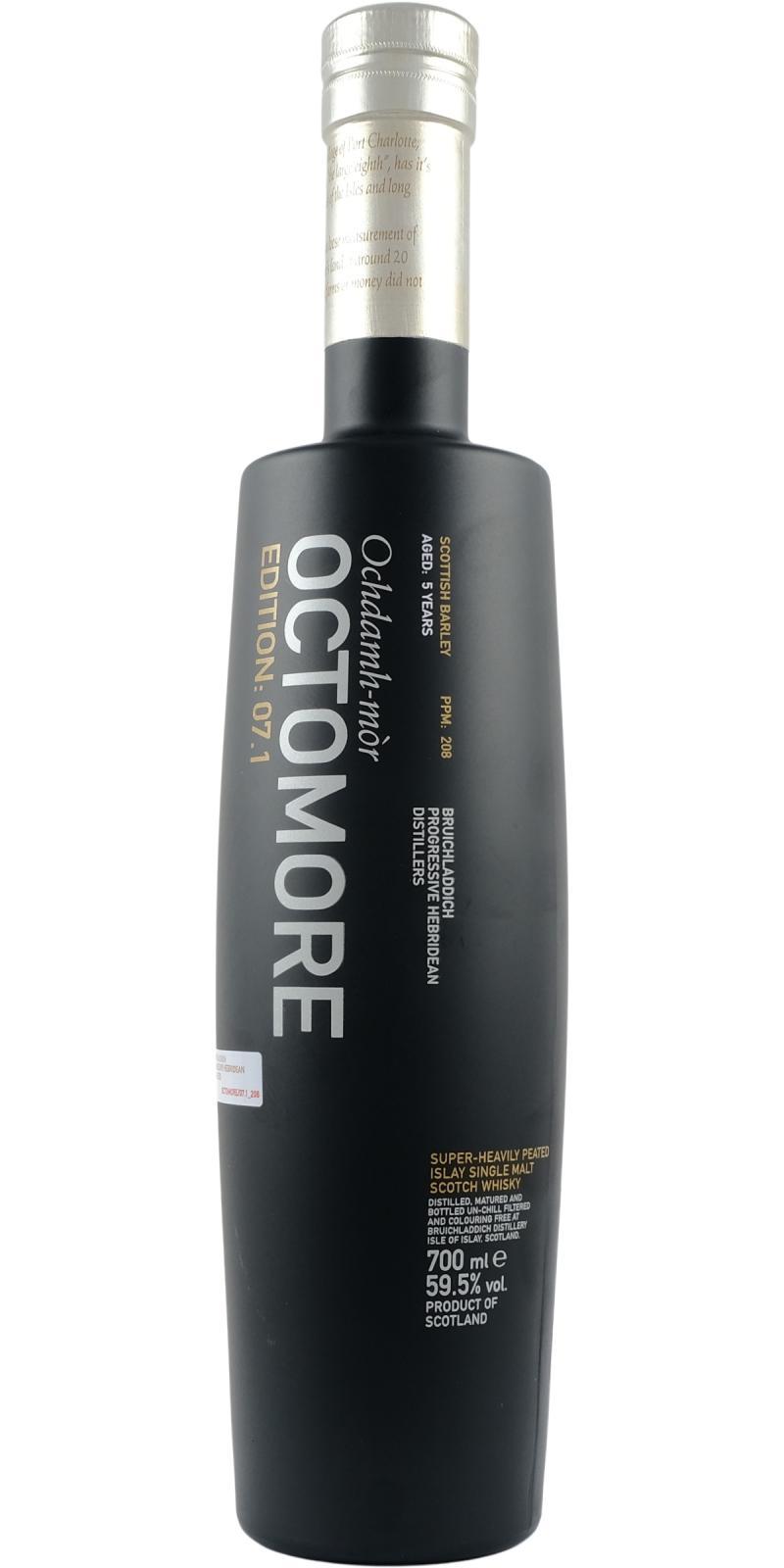 Octomore Edition 07.1 / 208 Ochdamh-mòr 208 PPM