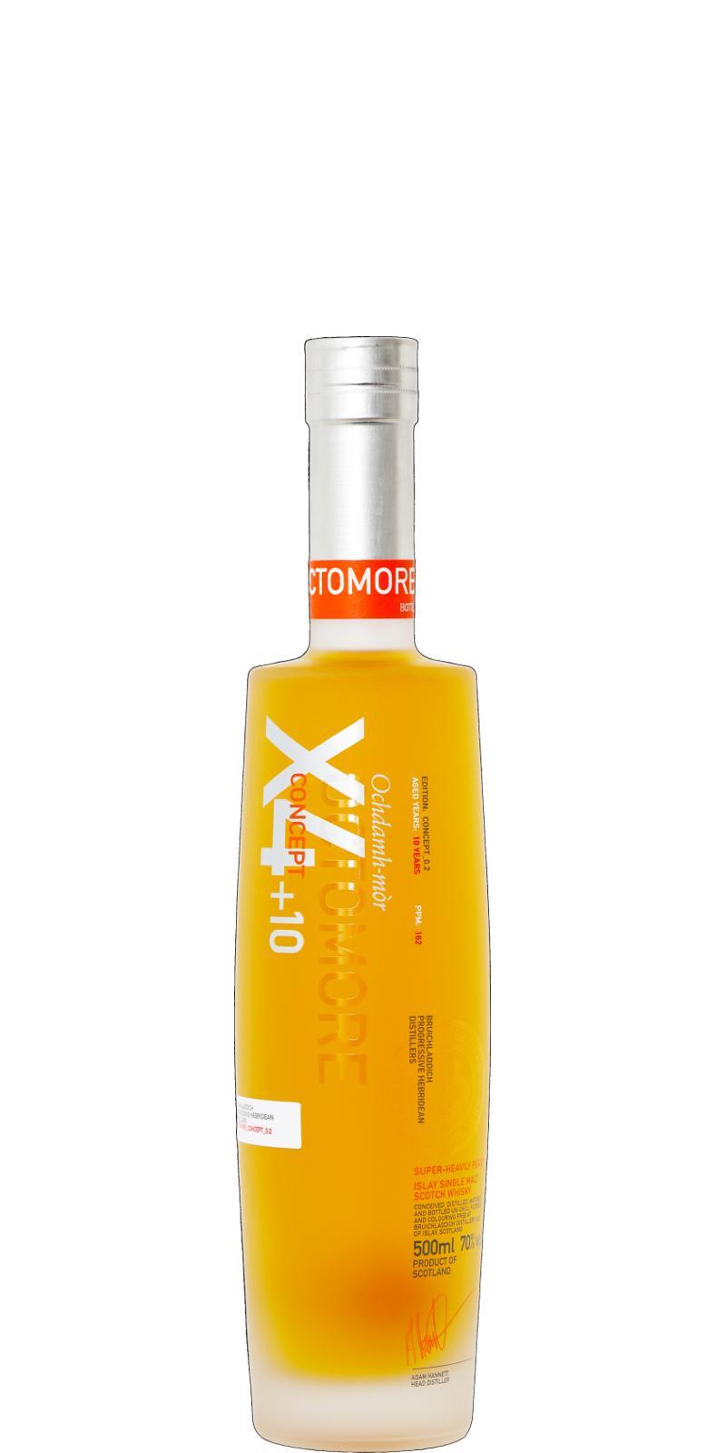 Octomore Edition X4 + 10 / Concept 0.2 /162 ppm