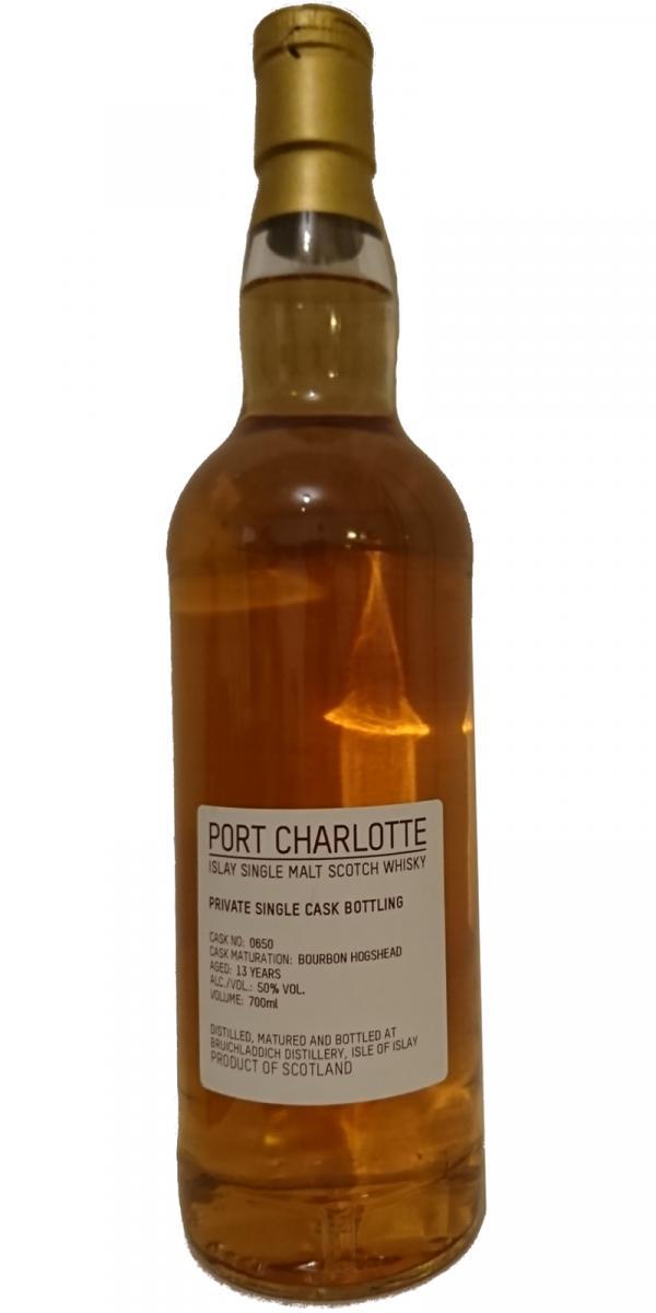 Port Charlotte 13-year-old Private Single Cask Bottling