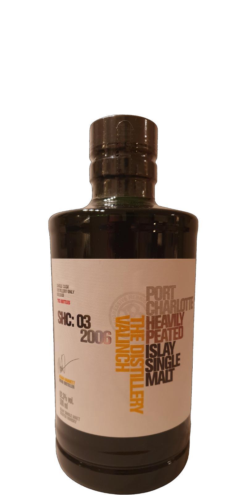 Port Charlotte SHC: 03 2006 The Distillery Valinch