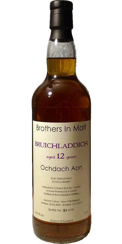 Bruichladdich 2003 BiM Ochdach Aon