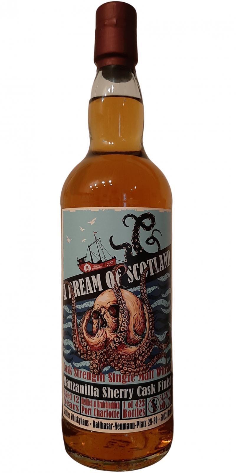 Port Charlotte 12-year-old BW A Dream of Scotland