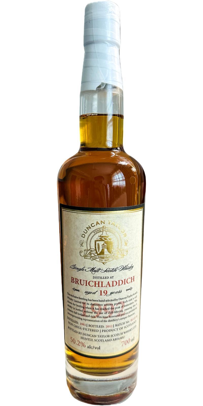 Bruichladdich 1992 DT Dimensions