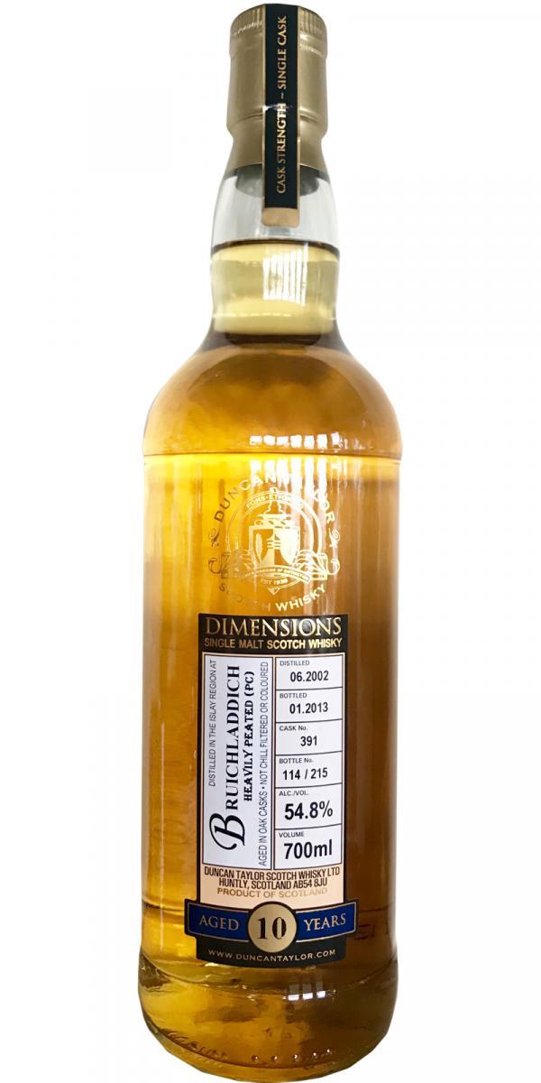 Bruichladdich 2002 DT Dimensions