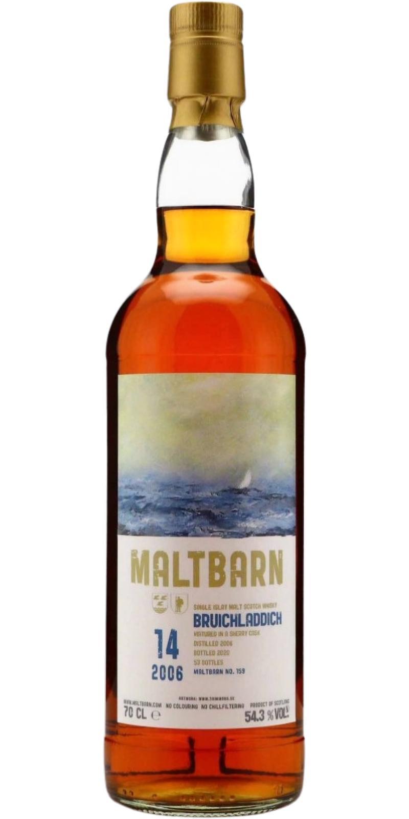 Bruichladdich 2006 MBa No. 159