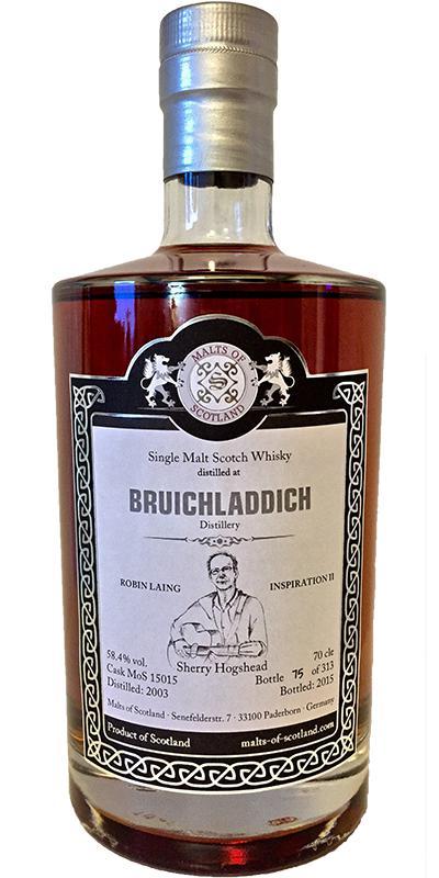 Bruichladdich 2003 MoS Robin Laing Inspiration II