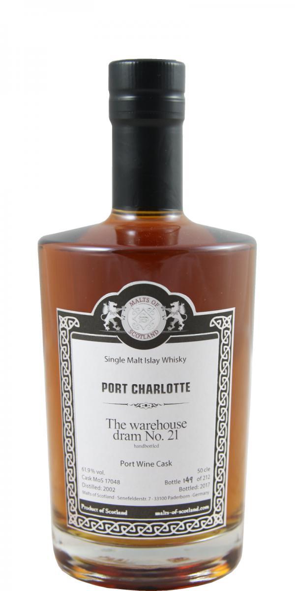 Port Charlotte 2002 MoS The warehouse dram No. 21
