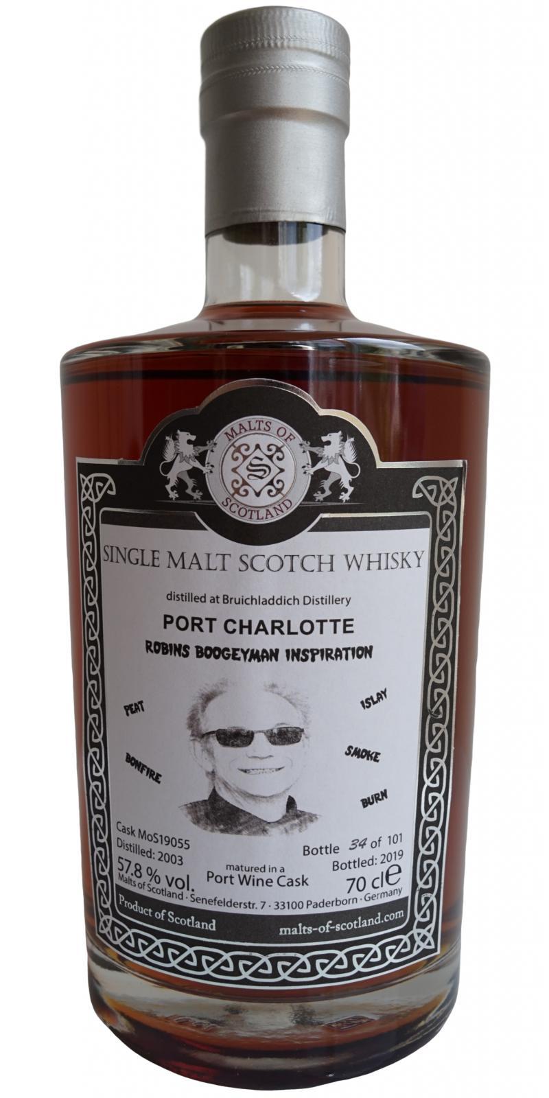 Port Charlotte 2003 MoS Robins Boogeyman Inspiration