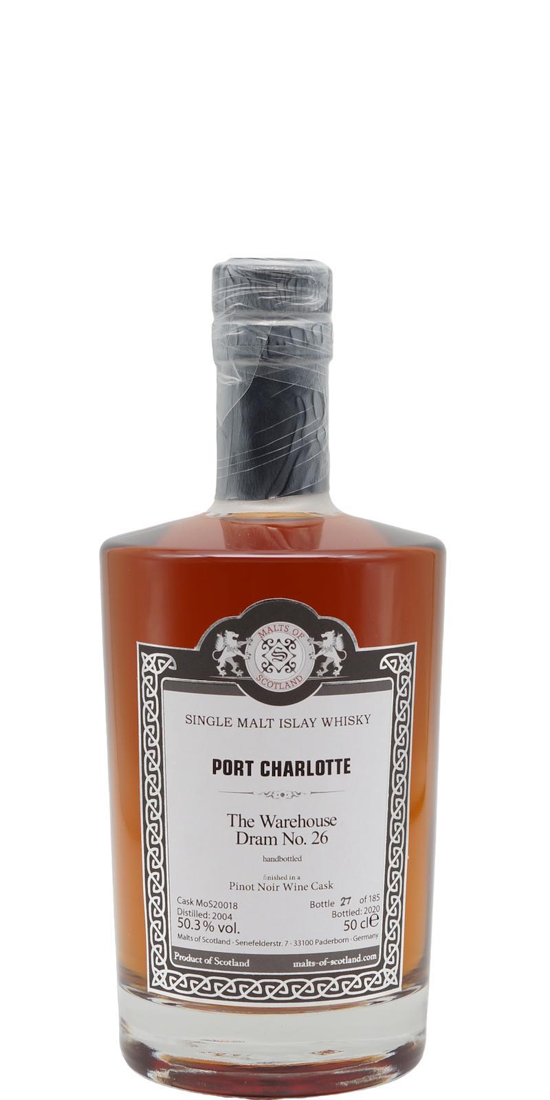 Port Charlotte 2004 MoS The Warehouse Dram No. 26