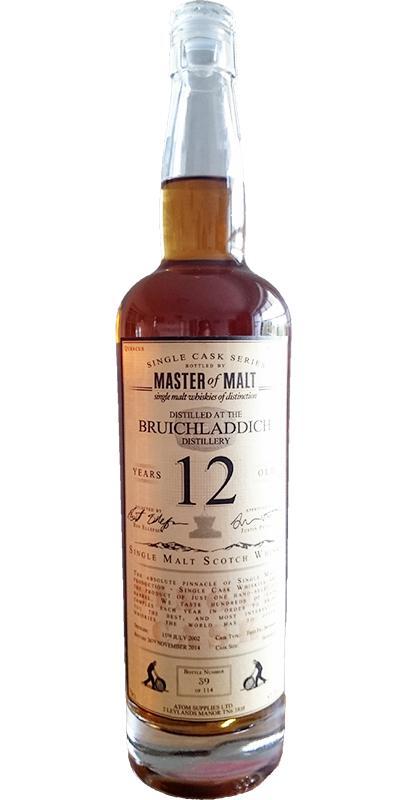 Bruichladdich 2002 MoM Single Cask Series
