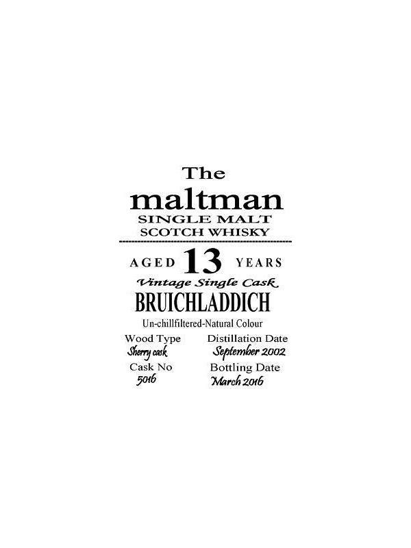Bruichladdich 2002 MBl The Maltman