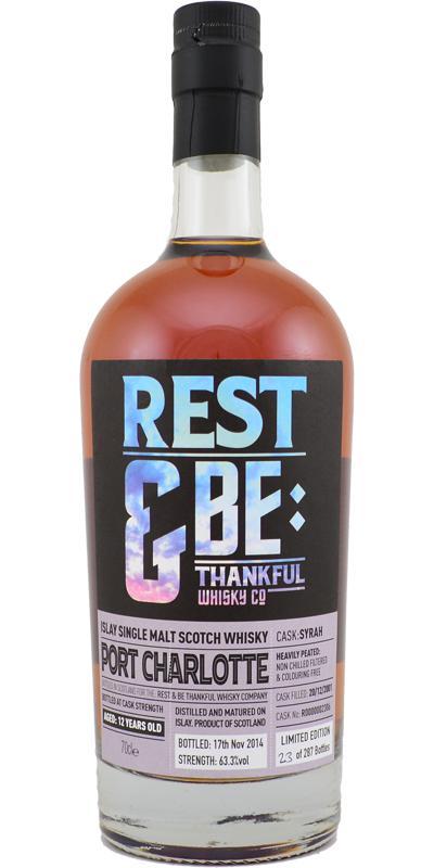 Port Charlotte 2001 RBTW Limited Edition