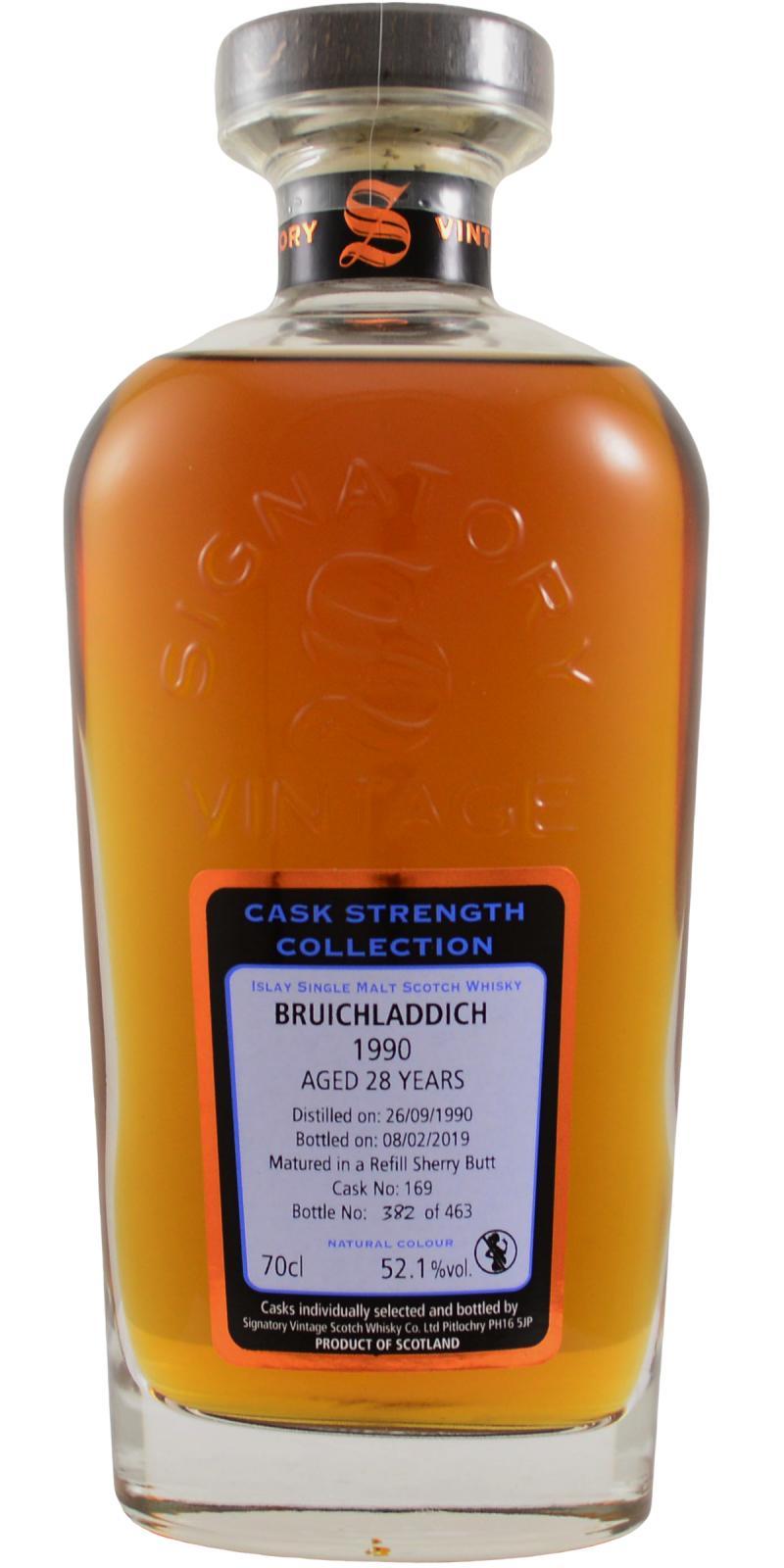 Bruichladdich 1990 SV Cask Strength Collection