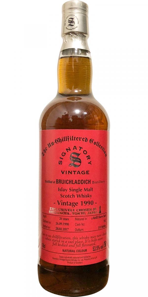 Bruichladdich 1990 SV The Un-Chillfiltered Collection