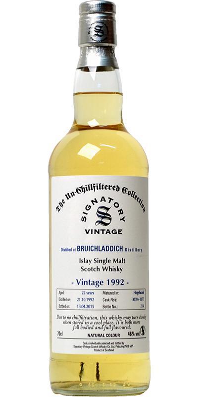 Bruichladdich 1992 SV The Un-Chillfiltered Collection