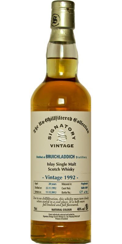Bruichladdich 1992 SV The Un-Chillfiltered Collection