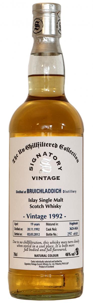 Bruichladdich 1992 SV The Un-Chillfiltered Collection