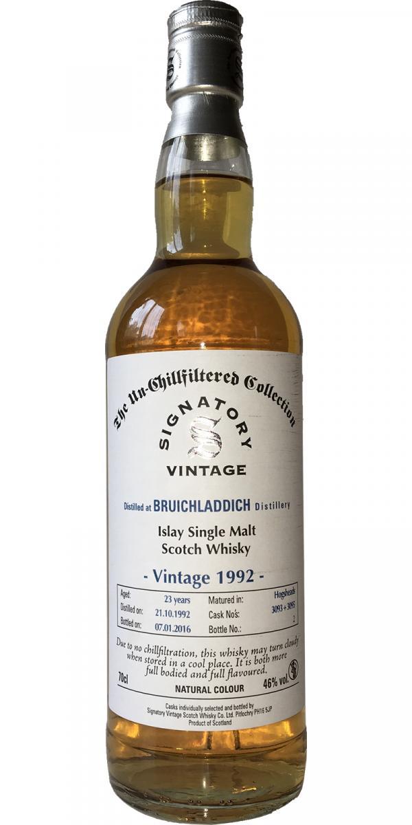 Bruichladdich 1992 SV The Un-Chillfiltered Collection