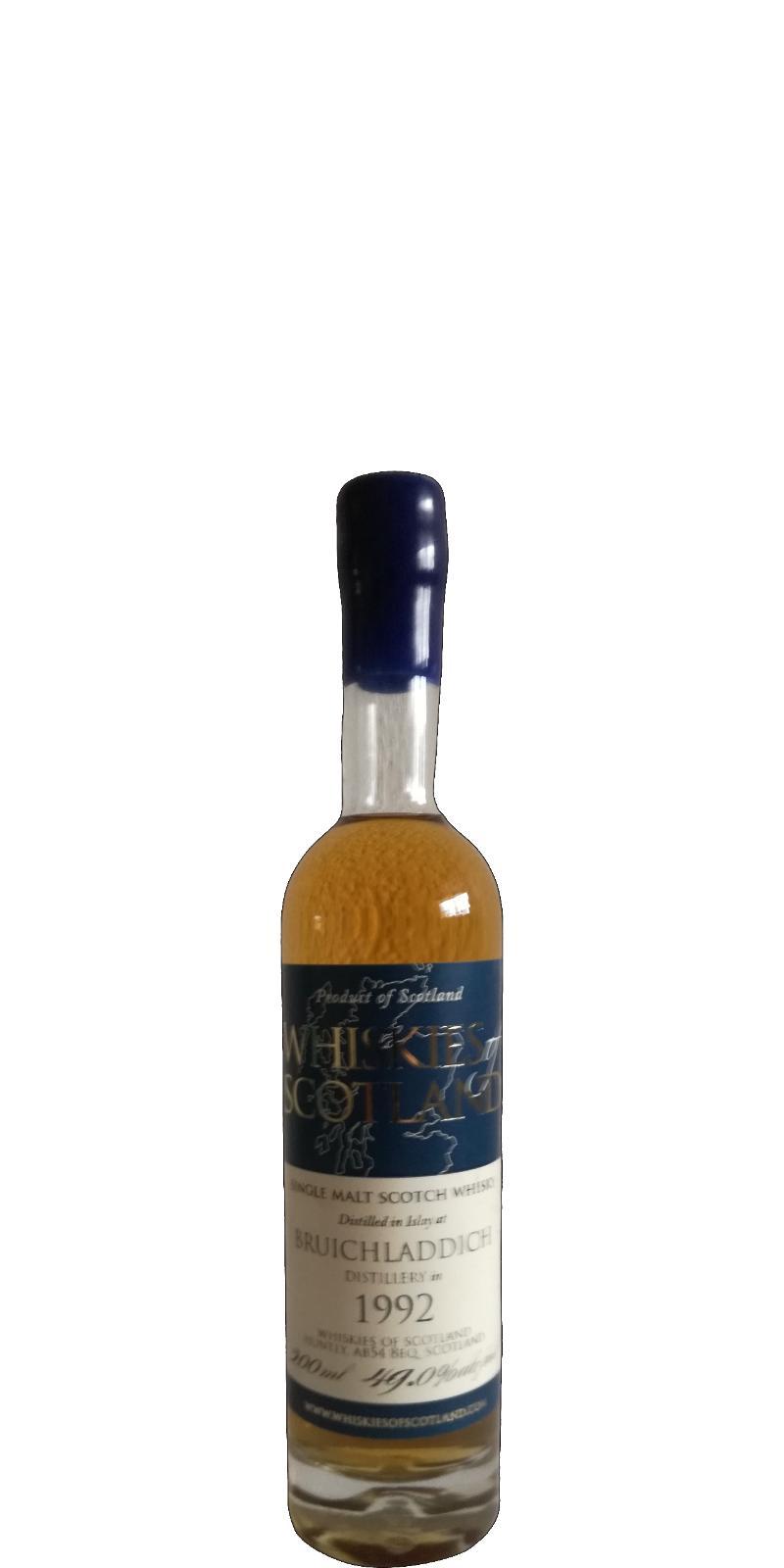 Bruichladdich 1992 SMD Whiskies of Scotland