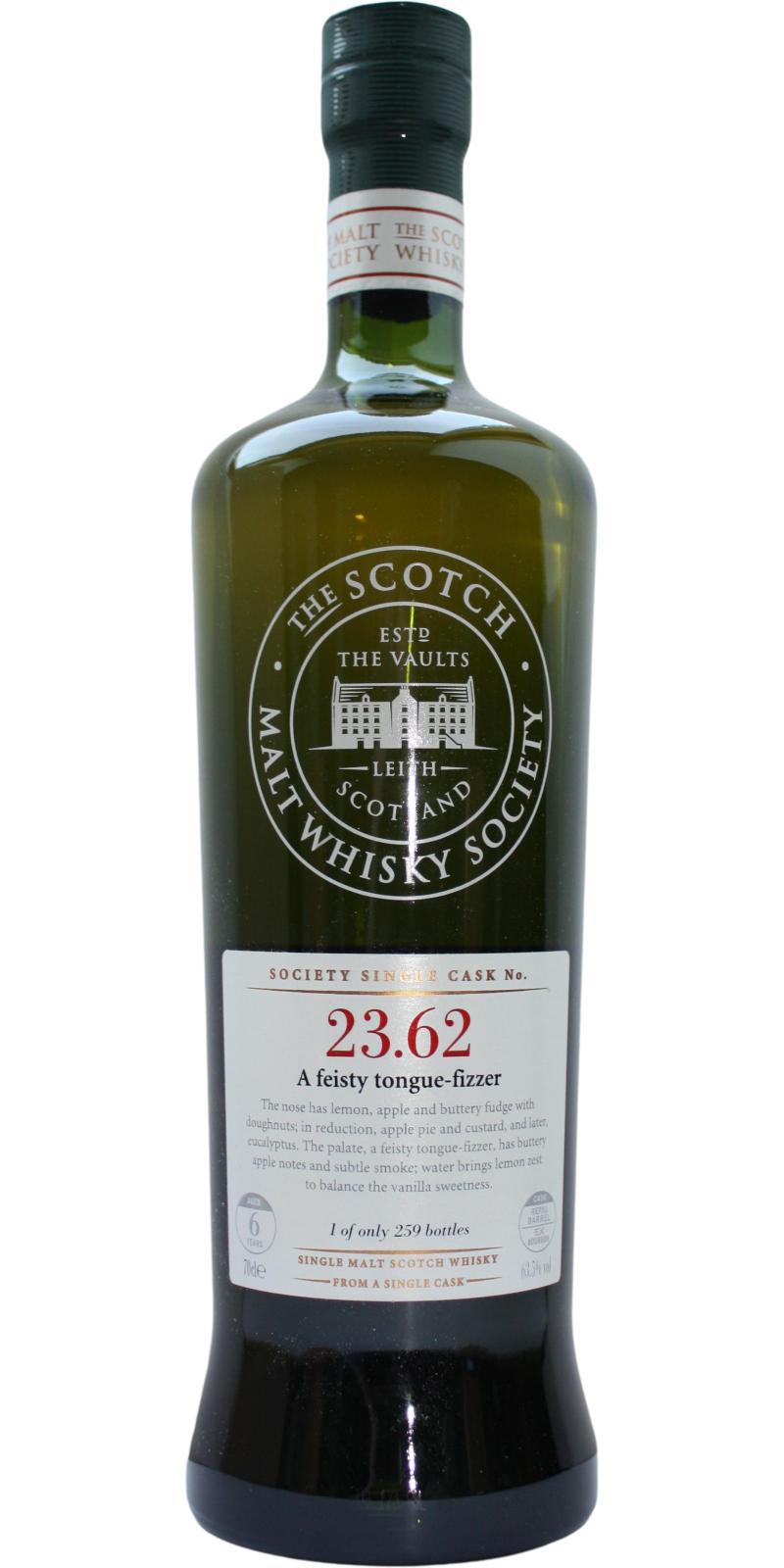 Bruichladdich 2002 SMWS 23.62 A feisty tongue-fizzer