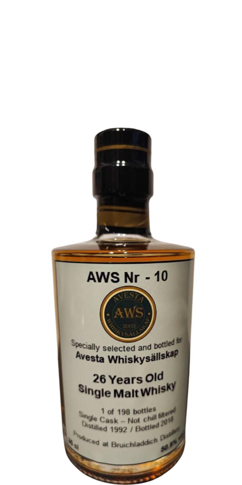 Bruichladdich 1992 UD AWS Nr - 10