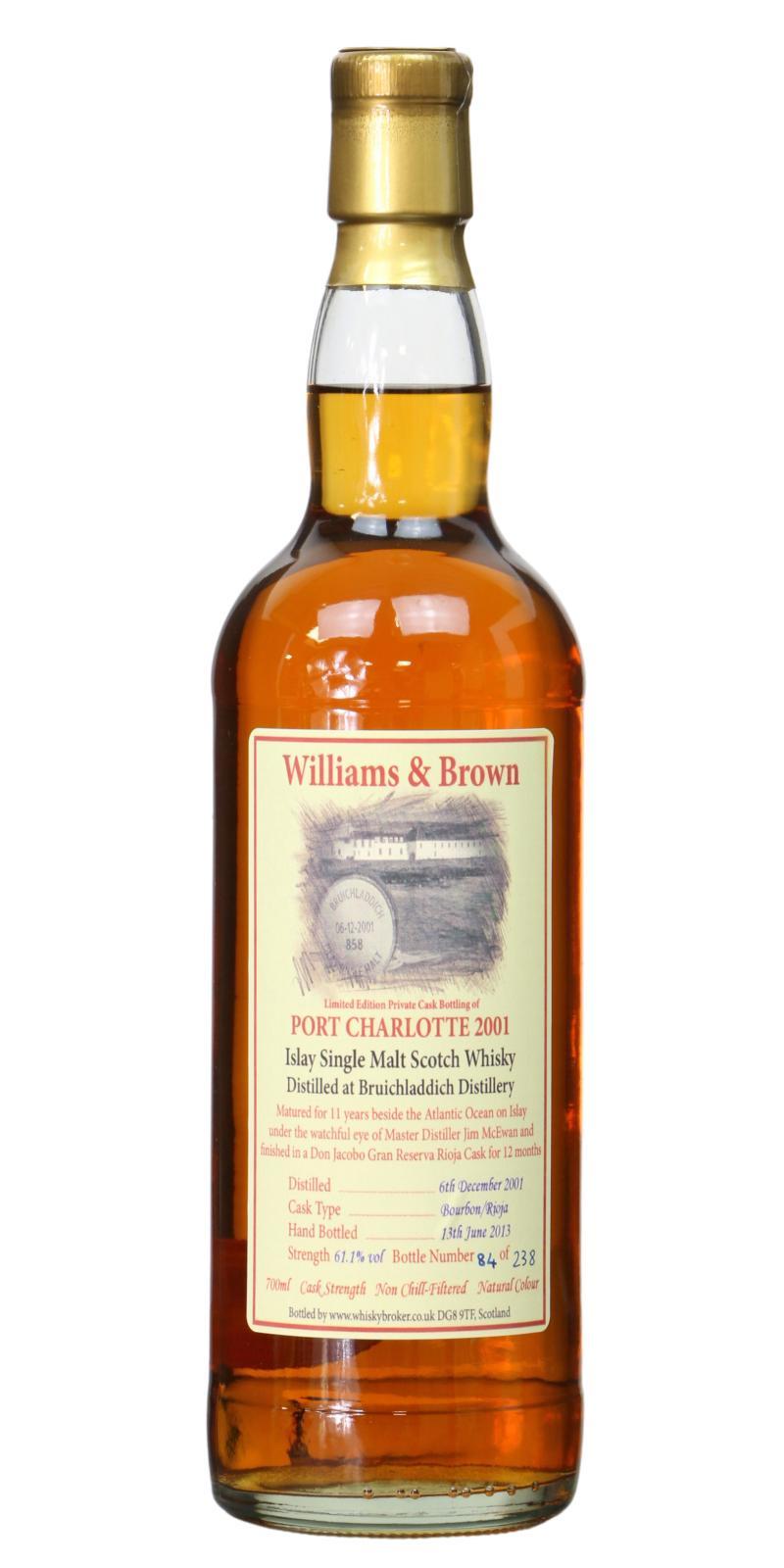 Port Charlotte 2001 WhB Private Cask Bottling
