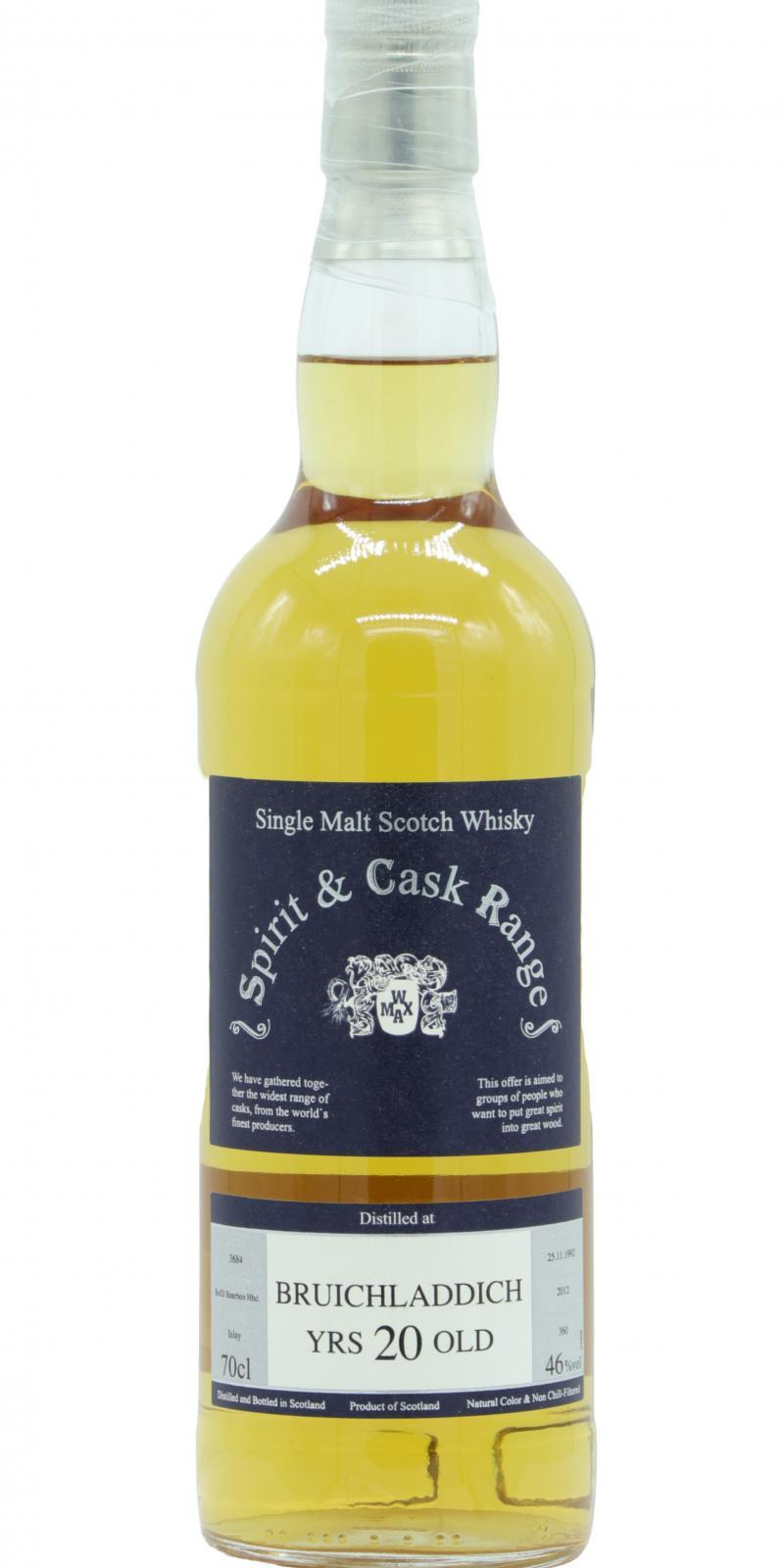 Bruichladdich 1992 Wx Spirit & Cask Range