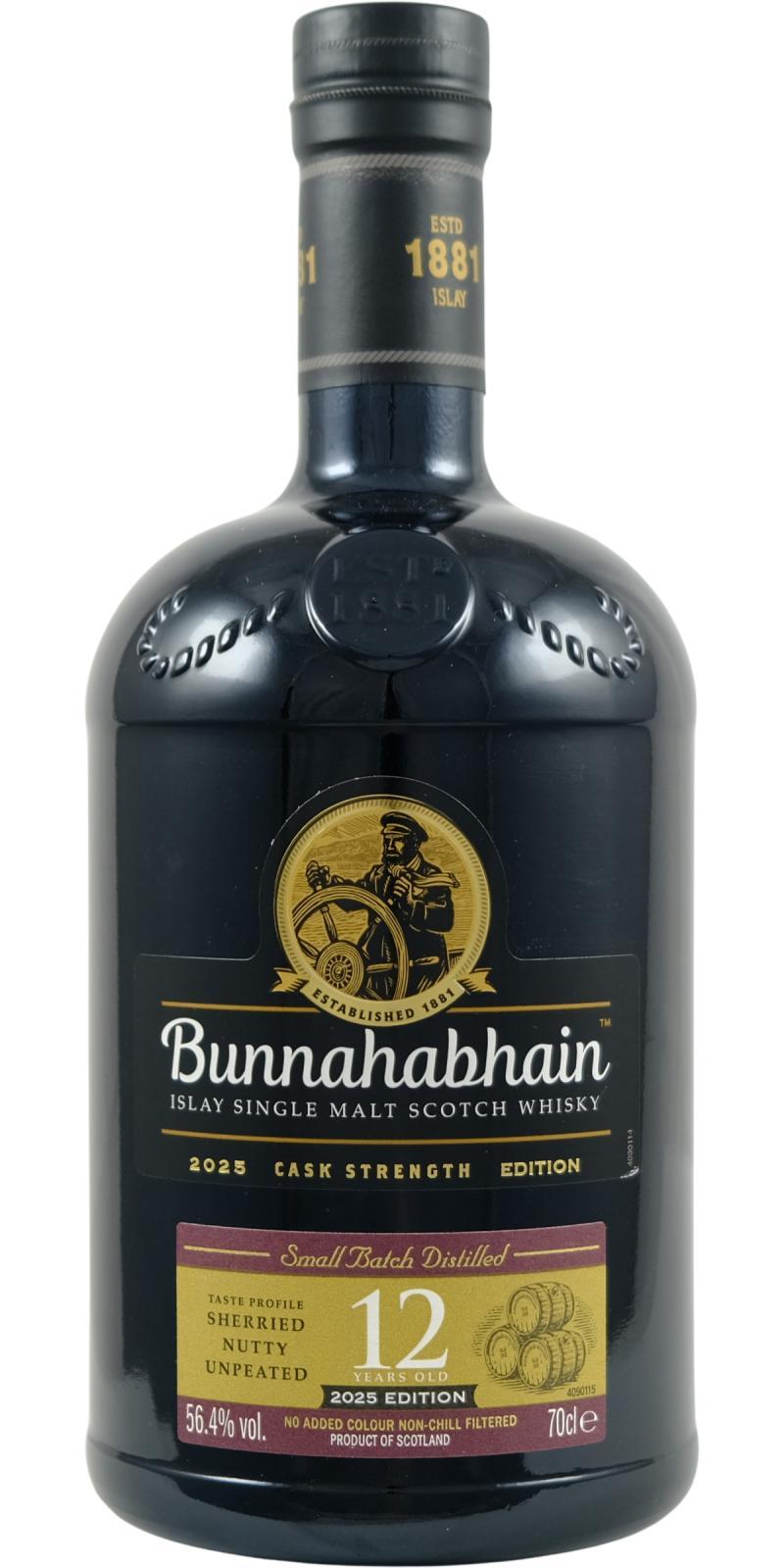 Bunnahabhain 12-year-old Cask Strength Edition 2025