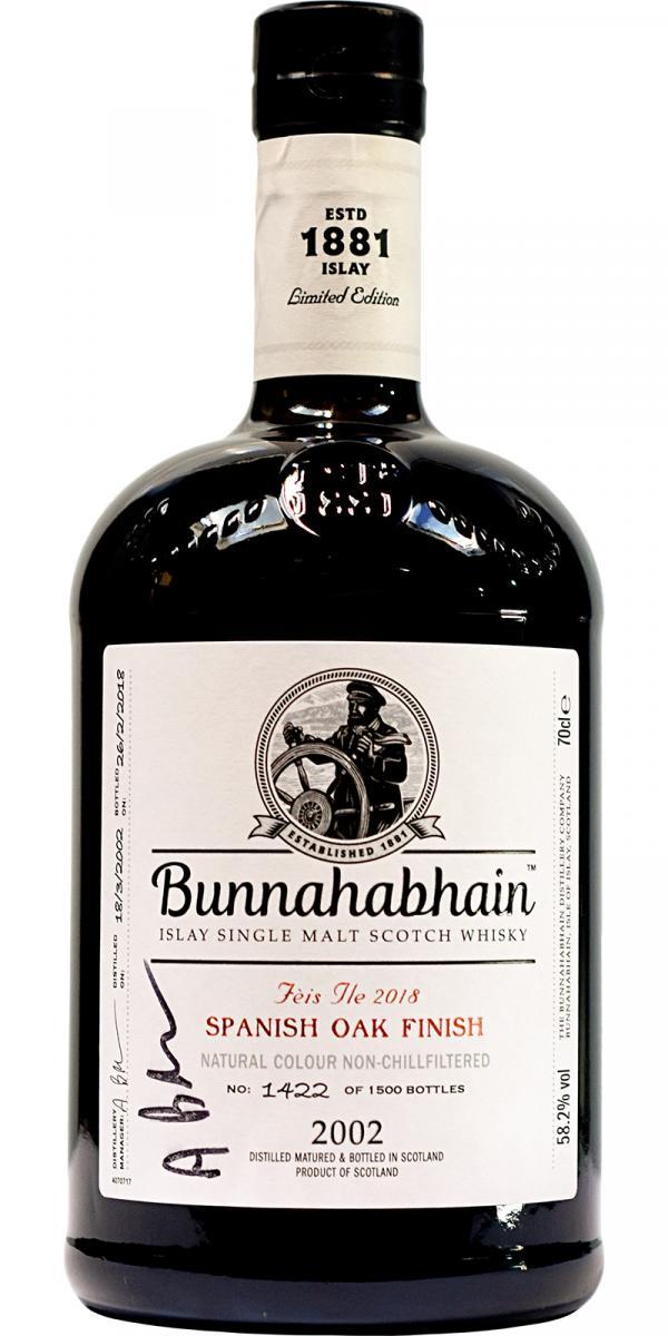 Bunnahabhain 2002 Feis ile 2018