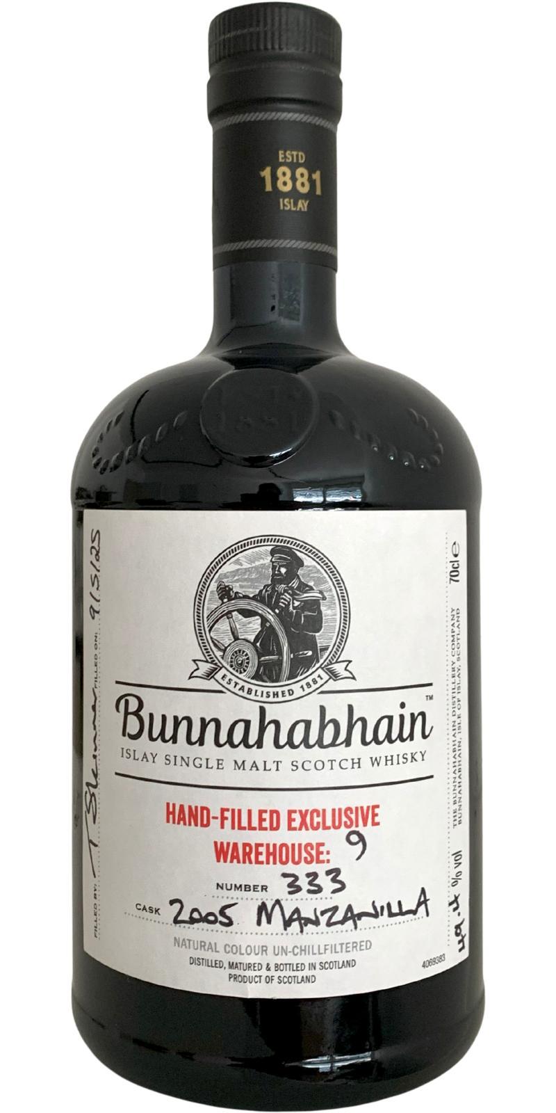 Bunnahabhain 2005 Warehouse 9 - Hand-Filled Exclusive