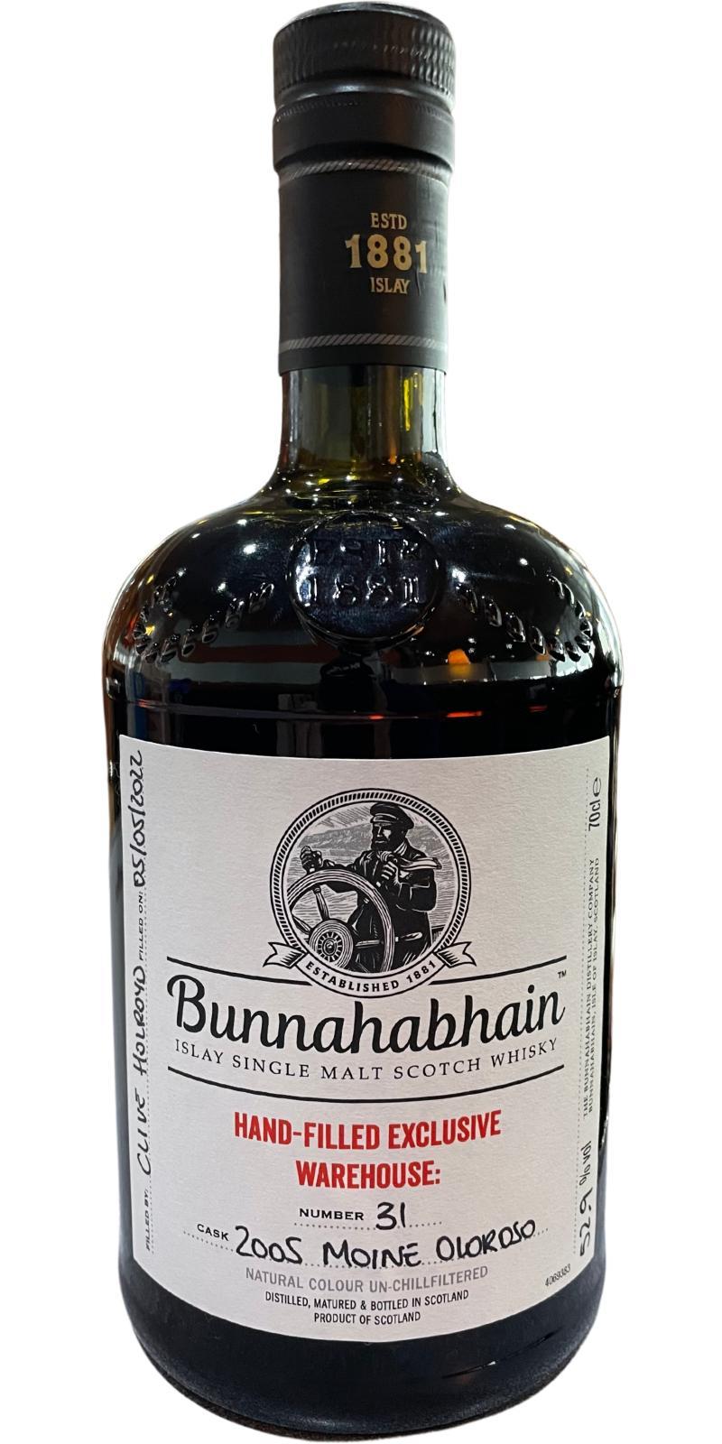 Bunnahabhain 2005 Moine Warehouse 9 - Hand-Filled Exclusive