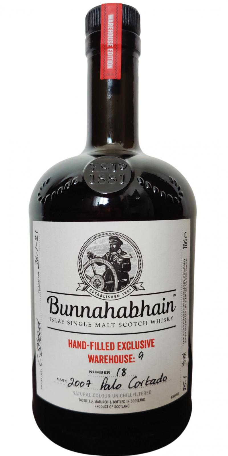Bunnahabhain 2007 Warehouse 9 - Hand-Filled Exclusive