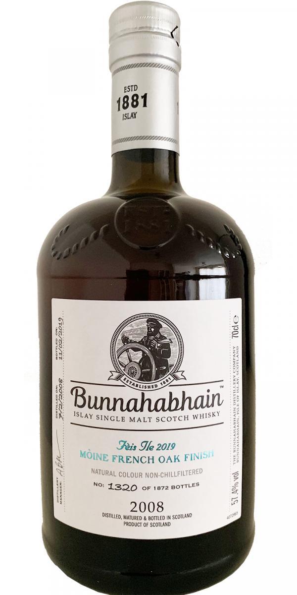 Bunnahabhain 2008 Mòine Feis Ile 2019