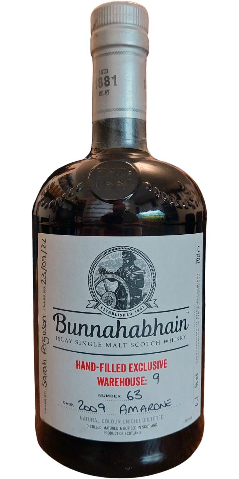 Bunnahabhain 2009 Handfilled - Distillery only